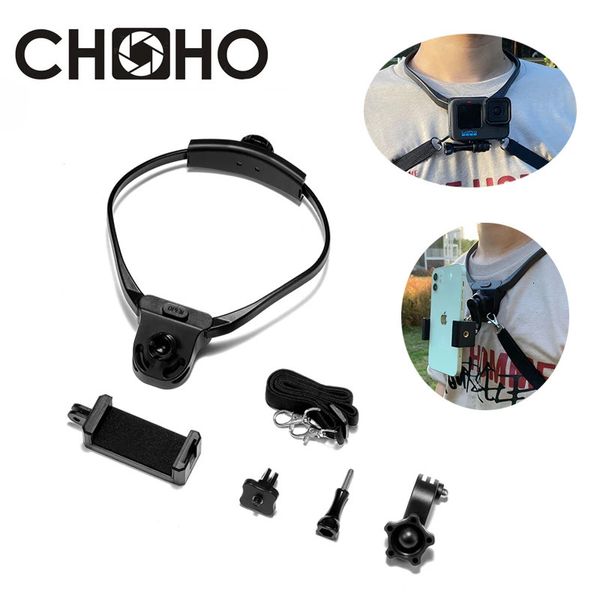 Per 11 10 Accessori Supporto per collo Supporto per cordino Supporto per telefono Vlog per Go Pro Hero DJI Action Camera Cellulare 240113