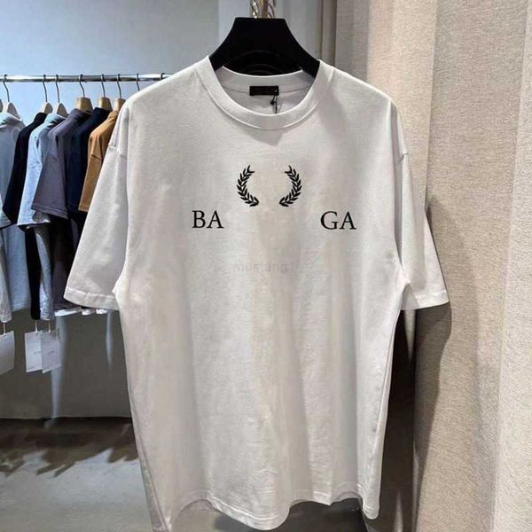 Erkek Tişörtleri Yaz Kadın Tasarımcıları T-Shirt Baskılar Moda Adam Paris Gömlek Pamuk Tees Kısa Kollu Lüks Hip Hop Sokak Giyim Tshirts Baalencaigas