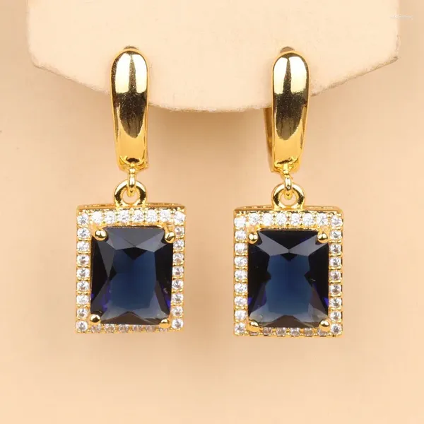 Baumelnde Ohrringe verkauft Großhandelspreis Dubai Gelbgold Farbe Tropfenschmuck für Frauen trendige Accessoires Produkte Türkei