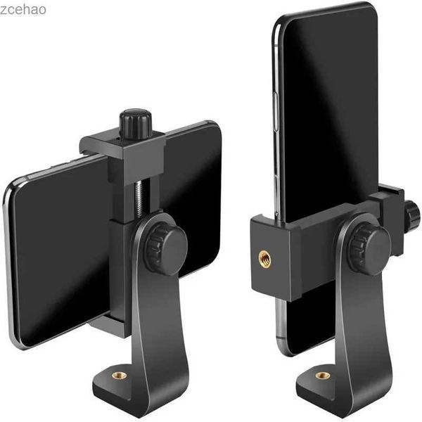 Treppiedi Clip per telefono cellulare a 360 gradi compatibile con tutti i supporti per cellulare con vite da 1/4 Supporto per treppiede Adattatore per treppiede da tavolo per Samsung iphoneL240115