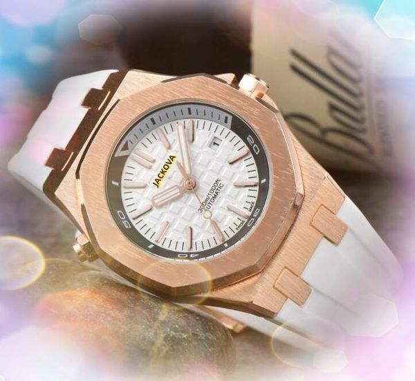 orologi da cintura in acciaio inossidabile di gomma di fascia alta Orologi da uomo al quarzo Batteria Cronografo Cronometro Multi stili Design Luminoso Presidente Auto Data Bracciale Orologio da polso regali