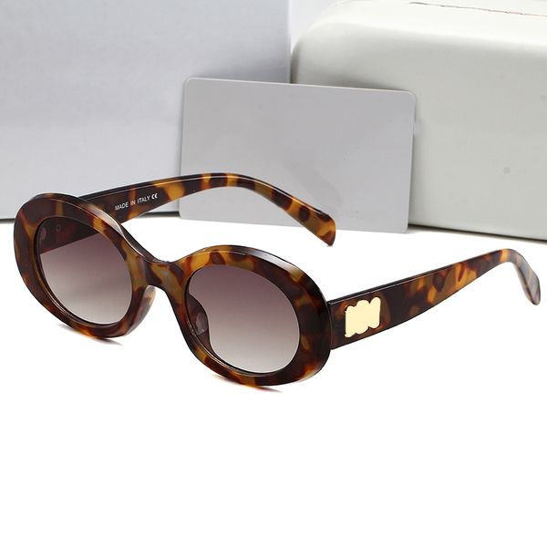 Ovale Sonnenbrille für Damen, niedliche Designer-Adumbral-elegante Sommer-Luxus-Damensonnenbrille, 6 Farben
