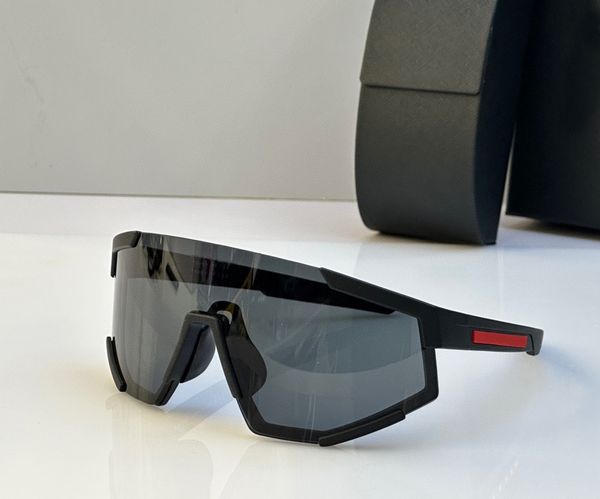 Sonnenbrille Übergroße Sonnenbrille Black Shield Visor Wrap Cycling Ski 04W Herren Designerbrille Sonnenbrille Damen Shades Sunnies Gafas de sol UV400 Brillen mit Box