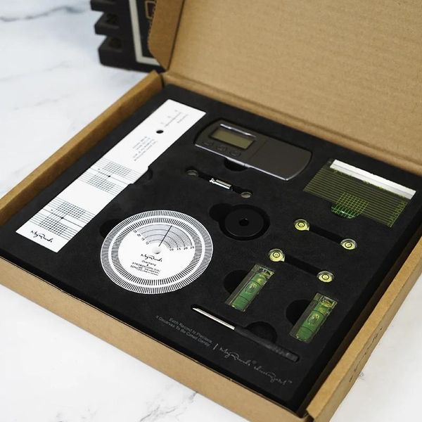 Radio Hot langlebiges Vinyl-Phono-Tonabnehmer-Tuning-Set für Tonabnehmer-Kalibrierungsabstand/Plattenspieler-Styluskraft/45-U/min-Adapter/Wasserwaage-Werkzeuge