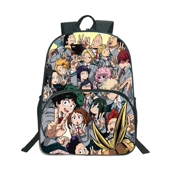 BASS MY Hero Academia zaino popolare zaino scolastico Popular Scuola Backpack Girls Girls Girls Daily Bellissimo zaino