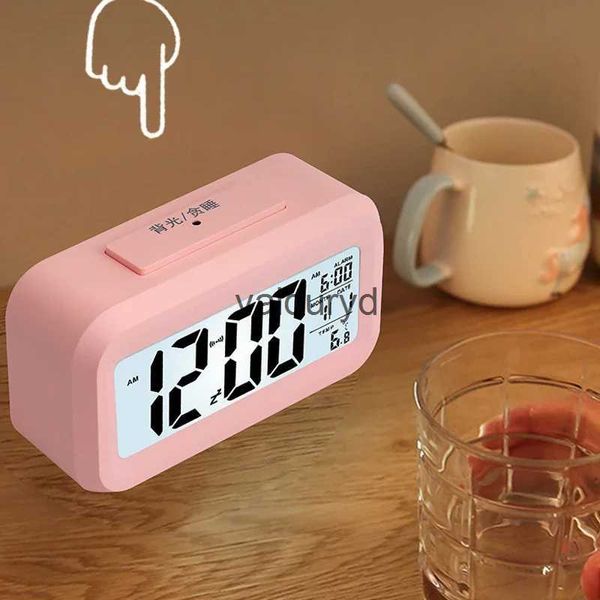 Schreibtisch Tischuhren Schreibtisch Digitaluhr Tisch Elektronische Uhr Sound Control Hintergrundbeleuchtung 12/24 Wecker Klingeltöne Schlafzimmer Nachttisch Kinder Home Decorvaiduryd