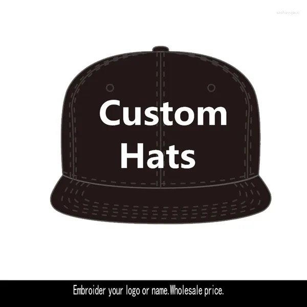 Cappellini da baseball Logo ricamato personalizzato Cappello da squadra aziendale per ragazze Ragazzi Nome cartone animato Cuatomizzato Uomo Donna Sport Baseball Bone