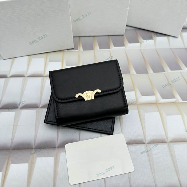 Modedesigner Marke Cel Echt Leder Herren Kurzwolkeren Luxus Cuir Kreditkartenhalter Geldbeutel 2pcs One Set Gold Hardware Frauen Zippy Coin -Geldbörsen mit Box