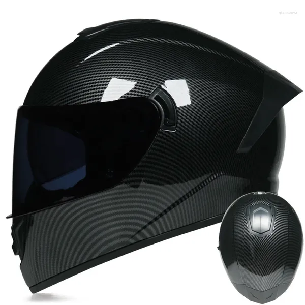 Capacetes de motocicleta Racing Capacete Equitação Homens Veículo Motor Elétrico Queda HD Lens Scooter Pacote Completo Tipo Simplicidade