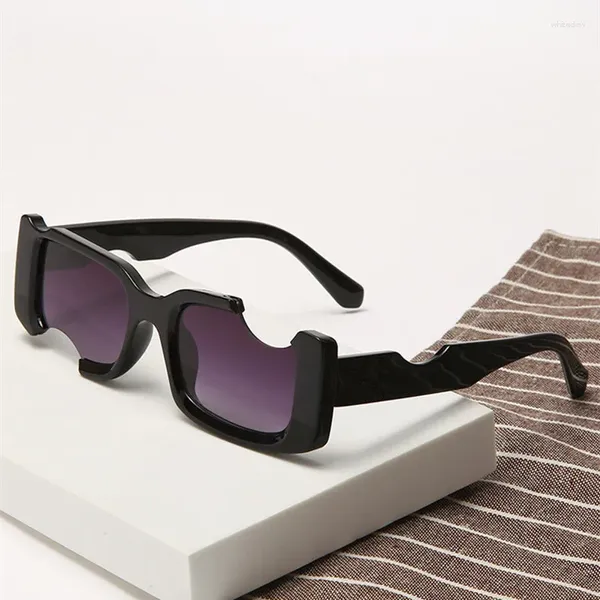 Солнцезащитные очки модные прямоугольные женские брендовые дизайнерские 2024 ретро маленькая оправа пластиковые солнцезащитные очки женские квадратные оттенки UV400