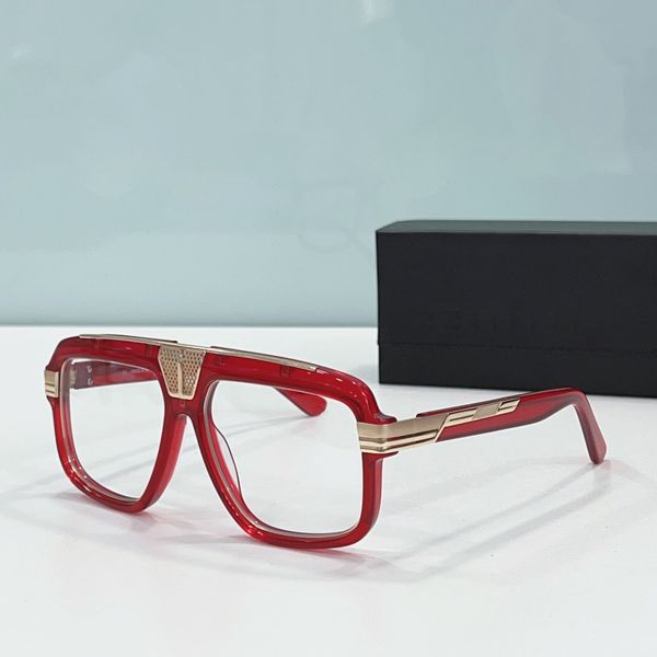 Herren-Brillen, vollständig rotgoldener Rahmen, klare Gläser, Legends-Brillenrahmen, optischer Rahmen, modische Herren-Sonnenbrillenrahmen, Brillen mit Box