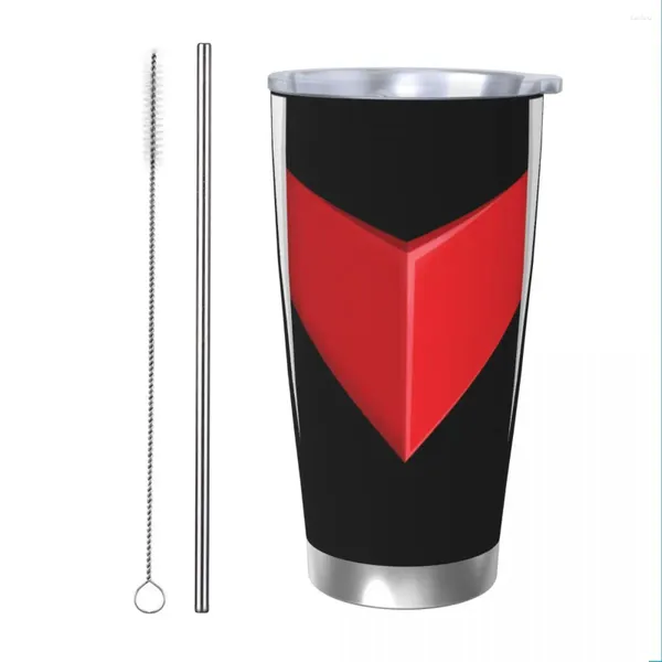 Tumblers Grendizer Anime Tumbler Vácuo Isolado Goldorak Actarus Mazinger Z Copos de café com tampa palha caneca de escritório garrafa de água 20oz