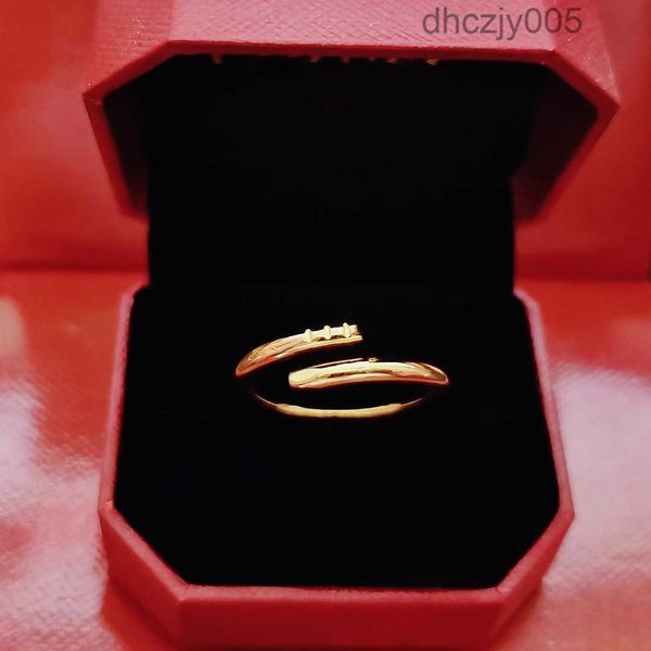 Designer de luxo titânio aço rosa ouro amor anel para mulheres luxo zircônia anéis de noivado homens jóias presentes acessórios de moda com caixa oh30 x156
