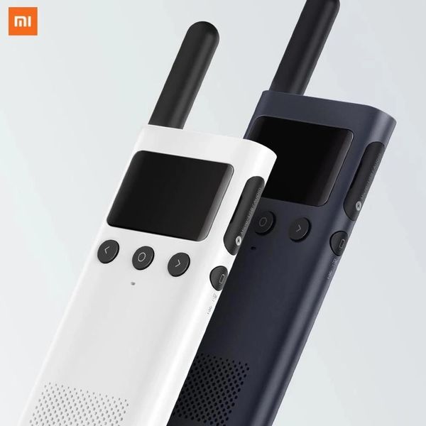 Talkie Original Xiaomi Mijia Smart Walkie Talkie 1S com rádio FM Alto-falante Smart Phone APP Controle de localização Compartilhar Fast Team Talk Outdoor