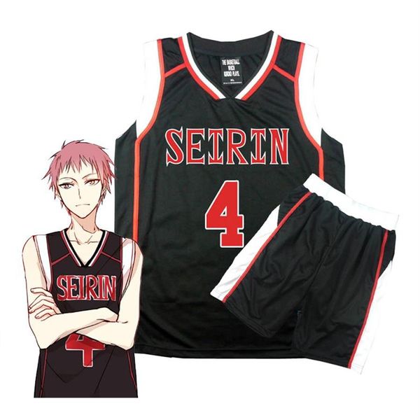 Fantasia de cosplay do anime Kuroko no Basuke Seirin Kuroko Tetsuya Kagami Taiga Hyuga Junpei3029