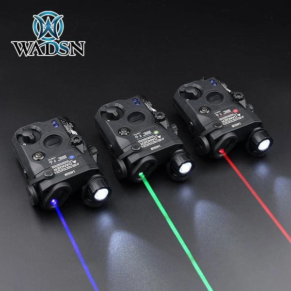 Zeiger Wadsn Peq 15 PEQ15 Red Dot Green Blue Laser Laser Pointer Anblick für 20mm Picatinny Rail AR15 Arisoft Accessoires Waffe Taschenlampe