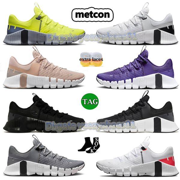 2024 Free Metcon 4 5 Marathon 5s Кроссовки Мужские женские кроссовки Gunsmoke Pink Oxford Triple Black White Leopard Уличные кроссовки Спортивные