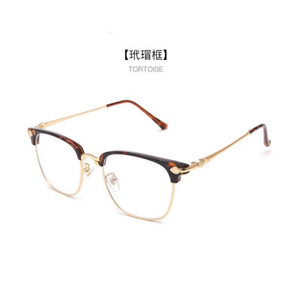 2024 Luxus-Designer-CH-Sonnenbrille für Damen, verchromt, Brillengestelle für Herren, neue Myopie, flache Linse, Trend-Herz-Brillengestell, Damen, Unisex, hochwertige Brillen U92N