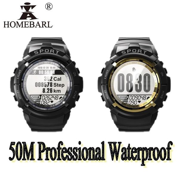 Armbänder 50M Professionelle Wasserdichte S816 Kompass Outdoor Schwimmen Tauchen Bunte Smart Armband Band Uhr Herz Monitor Fitness Traker