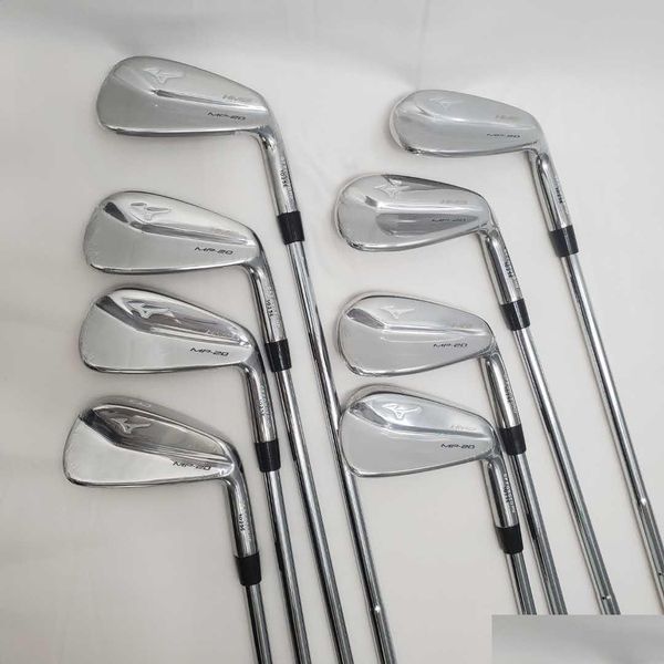 Ferri da golf Club Mp-20 Set di ferri Forgiato 3-9P R / S Flex Albero in acciaio con testa Er Drop Consegna Sport all'aperto Dhpdf