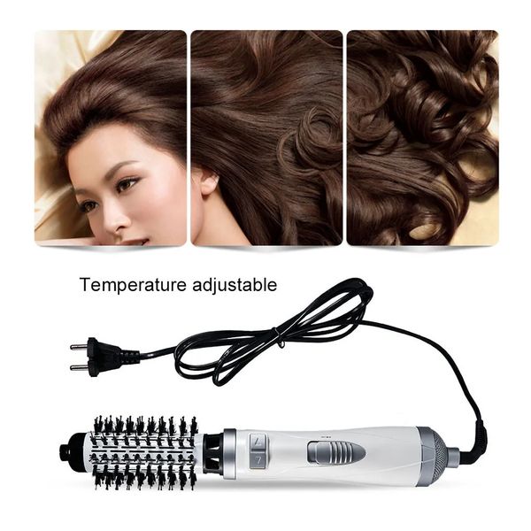 Escova de secador de cabelo plug de plug de plug 220-240v 800-1000w secador de cabelo de penteado modelador de penteado estilo 360 graus styler portátil rotativo 240115