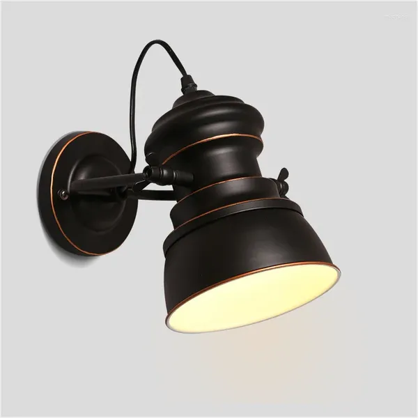 Wandlampe Schwarze Wandleuchterspiegel für Schlafzimmer intelligentes Bett Lampen Moderne LED -Applikationen Antiquitätenstile