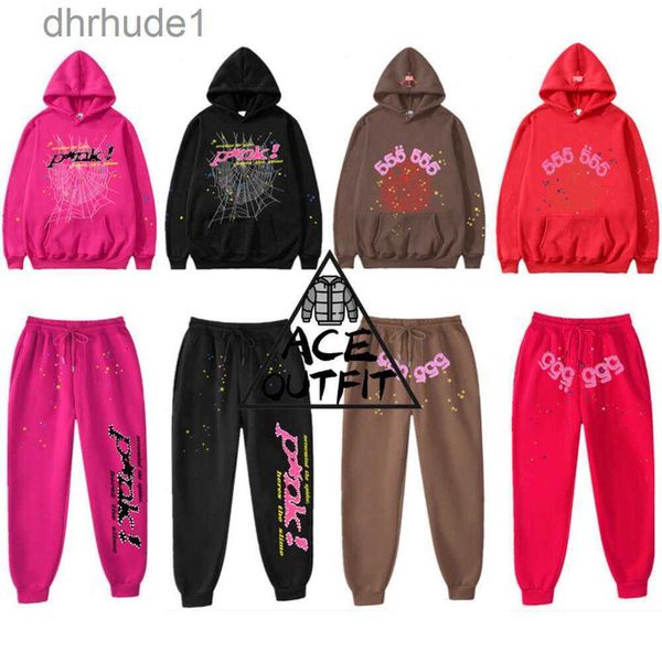 Tuta da uomo di design Felpa di lusso Spider 555 Tuta da uomo di moda Sp5der Young Thug 555555 Pullover Rosa Tuta da donna di design 5DVH