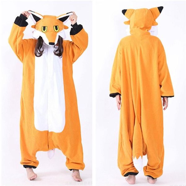 Bay Fox cosplay kostümleri onesie pijama pijamaları Kigurumi tulum hoodies yetişkinler Cadılar Bayramı Mardi Gras Carnival169y için Romper