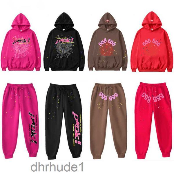 Tuta da uomo di design Felpa di lusso Spider 555 Tuta da uomo moda Sp5der Young Thug 555555 Pullover Tuta da donna rosa SEET SEET