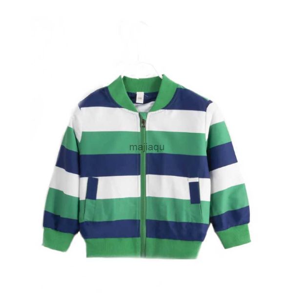 Giacche Felpe con cappuccio Ragazzi Cappotto Giacca a righe Cappotto per ragazzi Stile casual Cappotti per bambini Primavera Autunno Abbigliamento per bambiniL240115