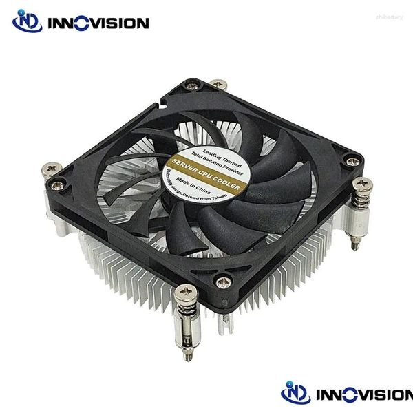 Fans Kühlungen Computer Thin Active CPU-Kühler-Anzug für Intel LGA755 1150 1151 1155 1156 1200 Aluminium-Kühlkörper mit Cooper Drop Delive Otway