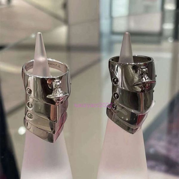 Ювелирные изделия Vivianeism Westwoodism Ring Кольца с четырьмя секционными бронями для мужчин женщины Сатурн Пара римское кольцо кольцо кольца