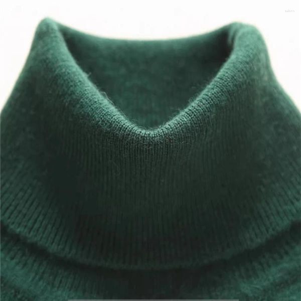 Männer Pullover Kaschmir Baumwolle Mischung Rollkragen Männer Pullover 2024 Herbst Winter Kleidung Rollkragen Jumper Jersey Pull Homme Gestrickte