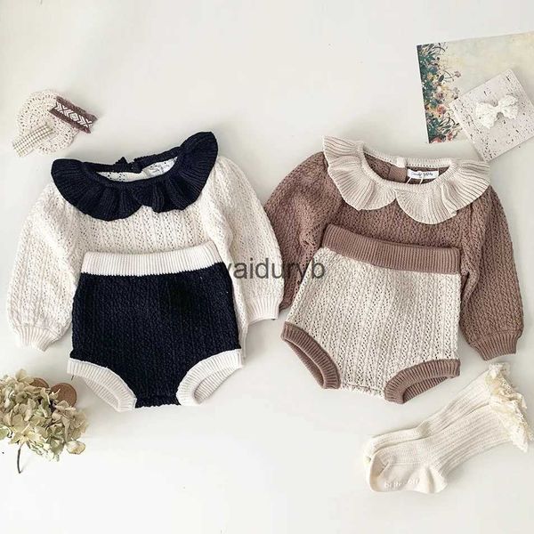 Kleidungssets MILANCE Baby-Kleidungsset für Mädchen, hohle Pullover und Pumphose, 2-teiliger Mädchenanzug, Baby-Ouitfitvaiduryb