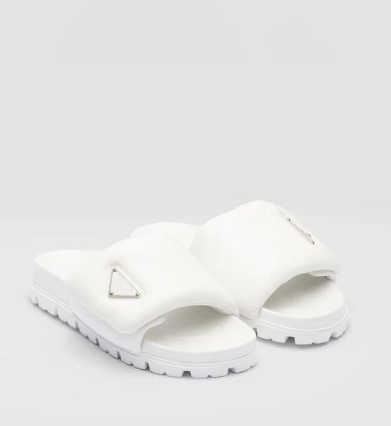 Sandali in morbida pelle nappa imbottiti bianchi neri Scarpe Pantofole su pantofole da donna Comfort Slides Flats Comfort Walking