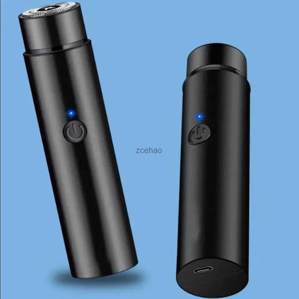 Rasoio elettrico Mini rasoio elettrico per uomo Modelli di ricarica USB Rasoio portatile Nessun danno alla pelle Viso Barba Rasoio Corpo Rasoio a lunga durata Nero