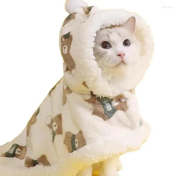 Costumi per gatti Modelli di orso Mantello Abiti invernali per cani/gatti Accessori per cuccioli Maglioni per cani/gatti Abiti comodi e addensati Regali