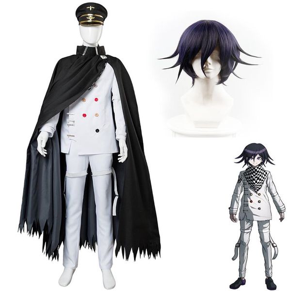 Danganronpa V3 Killing Harmony Ouma Kokichi Costume Cosplay Abbigliamento Accessori Parrucche di alta qualità336r