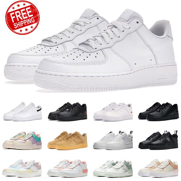 nike air force 1 airforce 1 men women 1 casual shoes one low platform sneakers classic Triple White Black Utility Red Flax Pale Ivory mens trainers outdoor sports