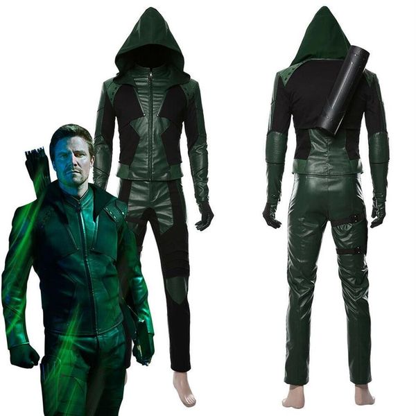 Green Arrow Staffel 8 Oliver Queen Cosplay Kostüm jeder Größe305i