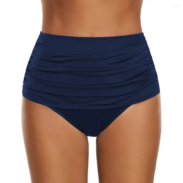 Damen-Bademode, hoher Badeanzug, geraffte Bikinihose, taillierte Slips, Bademode, Tankinis-Set