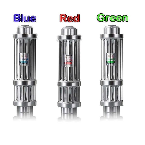 Ponteiros ponteiro laser verde poderoso de alta potência laser azul vermelho ponto lazer caneta dispositivo foco ajustável laserpointer para caça