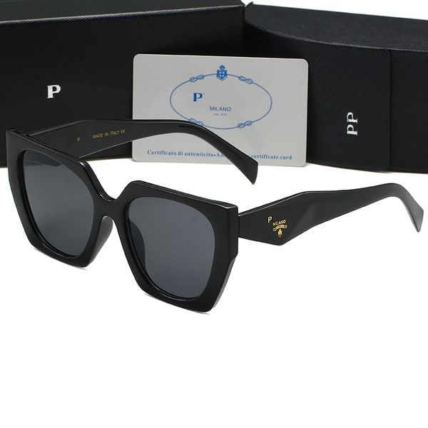 Designer Luxus Sonnenbrille Polaroid Linse Damen Herren Goggle Senior Brillen für Damen Brillengestell Vintage Metall Pradaa Sonnenbrille mit Box 15 16