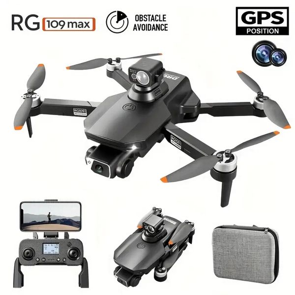 RG109MAX Telecomando Posizionamento GPS Drone aereo HD, Motore brushless, Seguimento automatico GPS, Traccia di volo, Esecuzione di gesti, Impostazione intorno, Linea multipunto