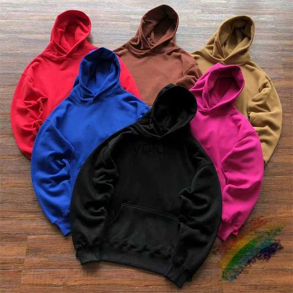 Hoodies dos homens moletom yzy dupla camada donda temporada 6 hoodie para homens mulheres qualidade superior w casual oversize pullovers com capuz