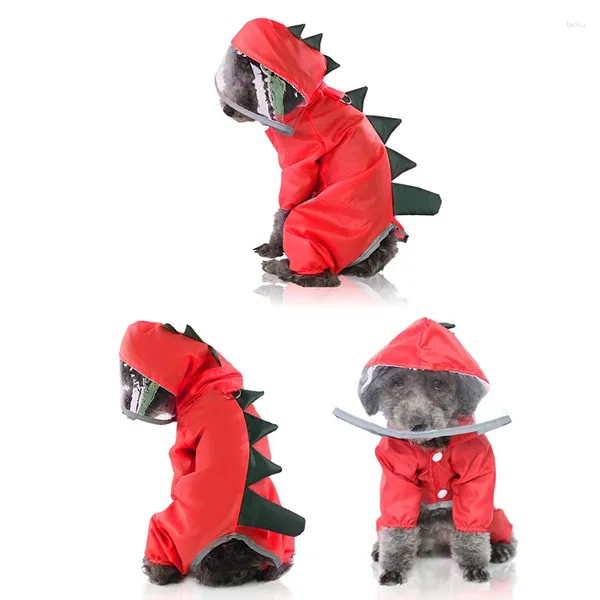 Abbigliamento per cani Impermeabile per animali domestici Abbigliamento impermeabile con cappuccio carino per cani di piccola taglia media Impermeabili traspiranti Forniture