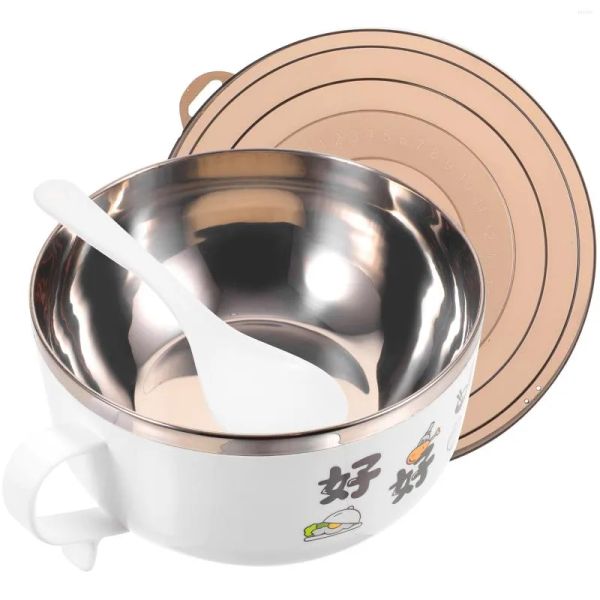 Tigelas tigela ramen isolado bento café da manhã recipiente instantâneo servindo tampa refeição utensílios de cozinha massa nidificação cereal sobremesa térmica zz