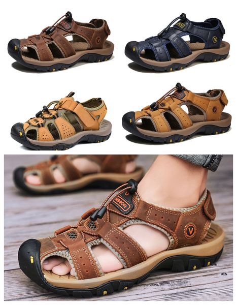 Scarpe da acqua da esterno da donna da uomo di alta qualità sandali sportivi estivi comode pantofole casual scarpe casual da uomo classiche in pelle estive