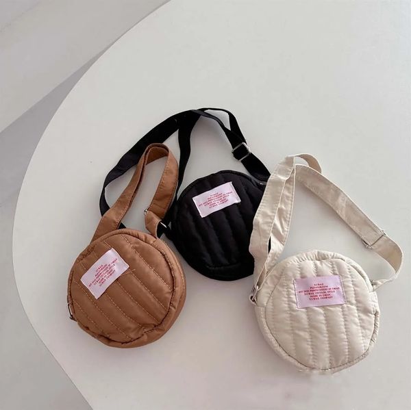 Borsa per bambini coreana con etichetta Borse a portafoglio casual per bambini Bambini per ragazzi Ragazze One Shouldre Chidlren Messenger 240115