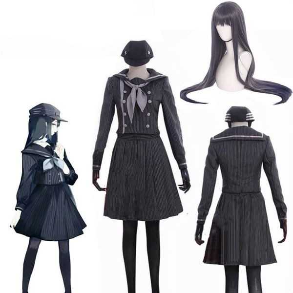 Danganronpa V3 Killing Harmony Saihara shuichi Femmina super detective cosplay uniforme vestito da marinaio halloween Outift220o